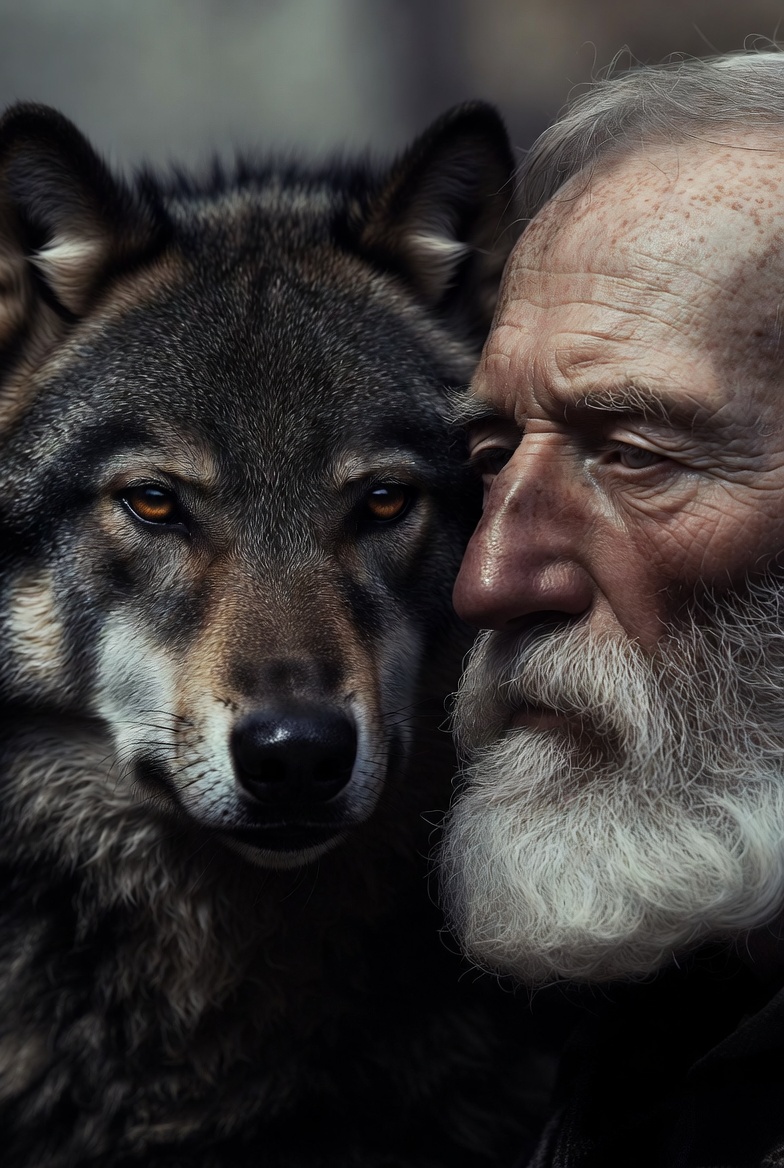 Elder and Black Wolf Overcast Witness